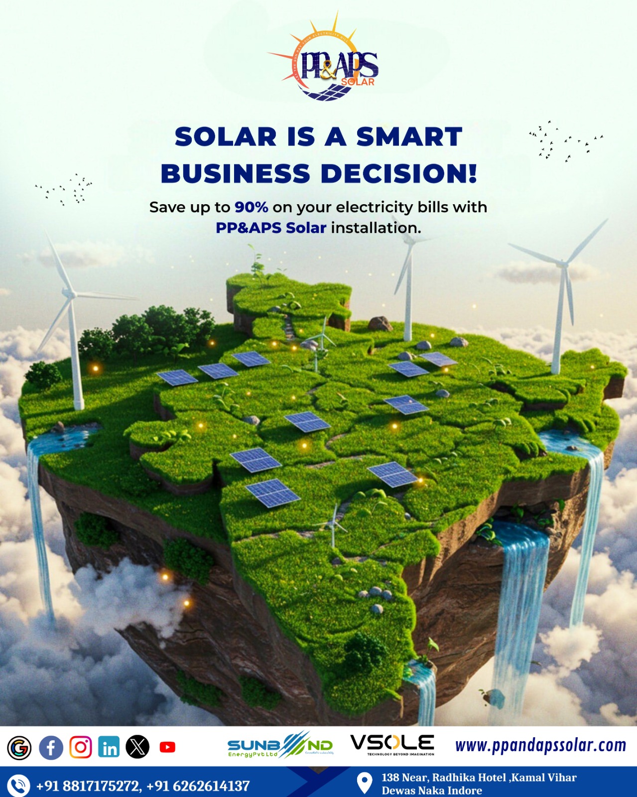 PP AND APS SOLAR – The No.1 Solar Company in Indore Transforming the Future of Energy!